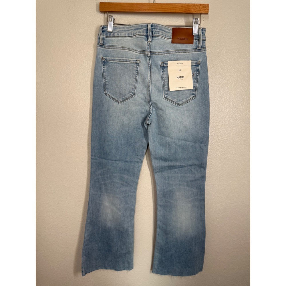 Women's Light Blue Flare Jeans - Picture 8 of 14